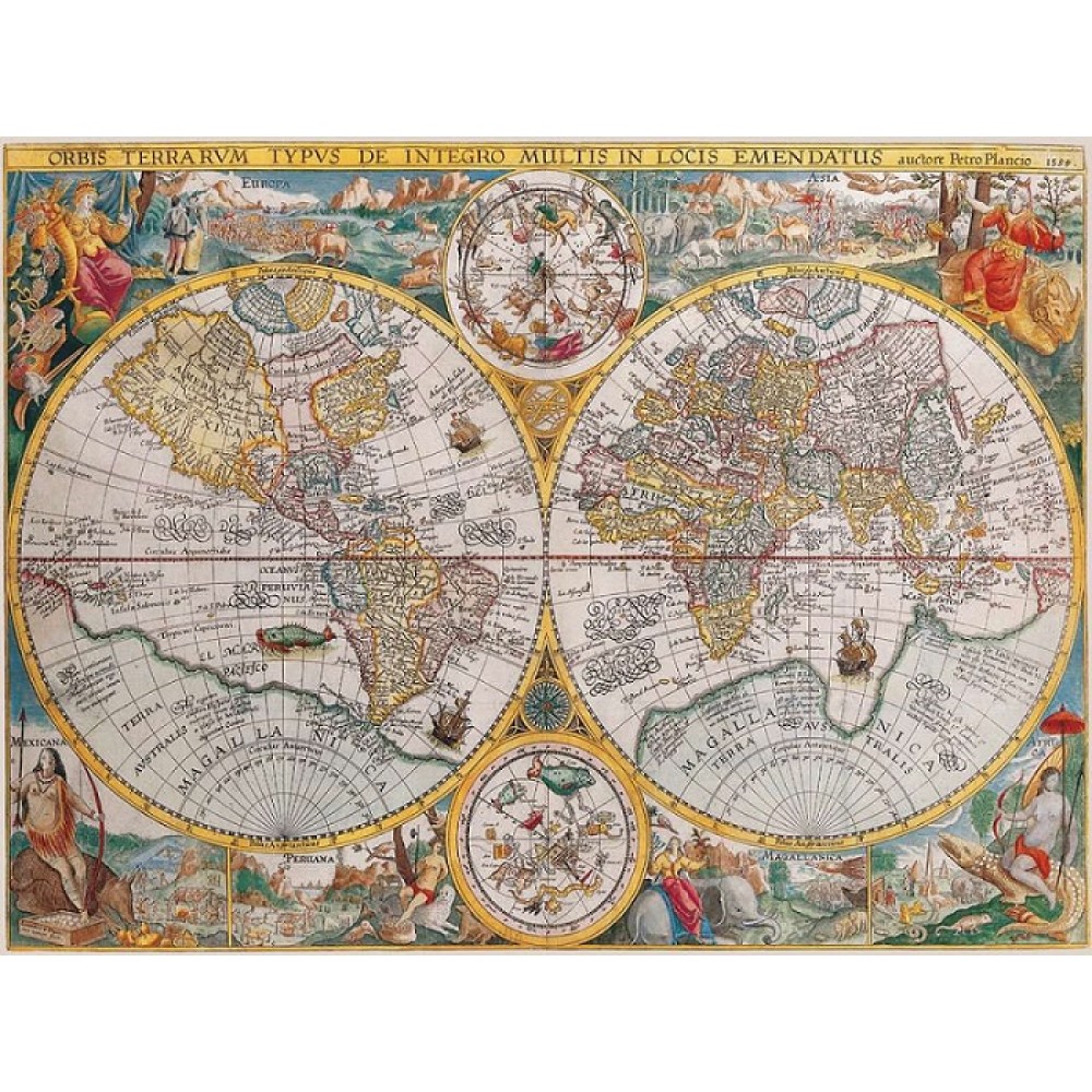World Map 1594 Pussel 1500 bitar